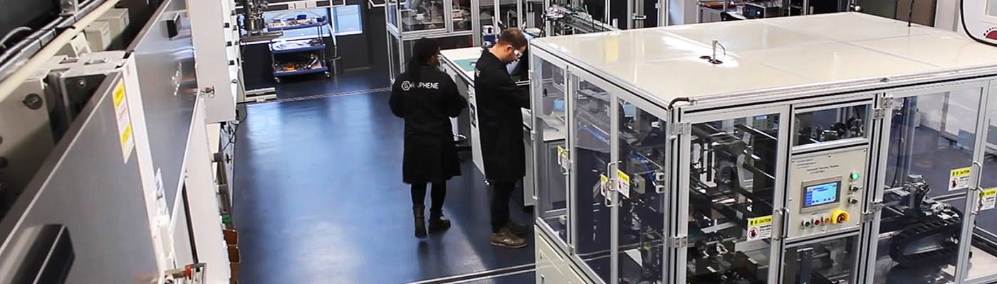 Two engineers at work in the Energy Storage lab in the GEIC