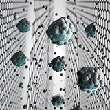 Nano-scale image of graphene membranes with large and small molecules