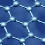 3D model of a graphene sheet zoomed in