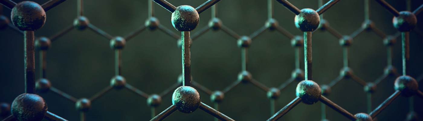 3D model of the atomic structure of graphene
